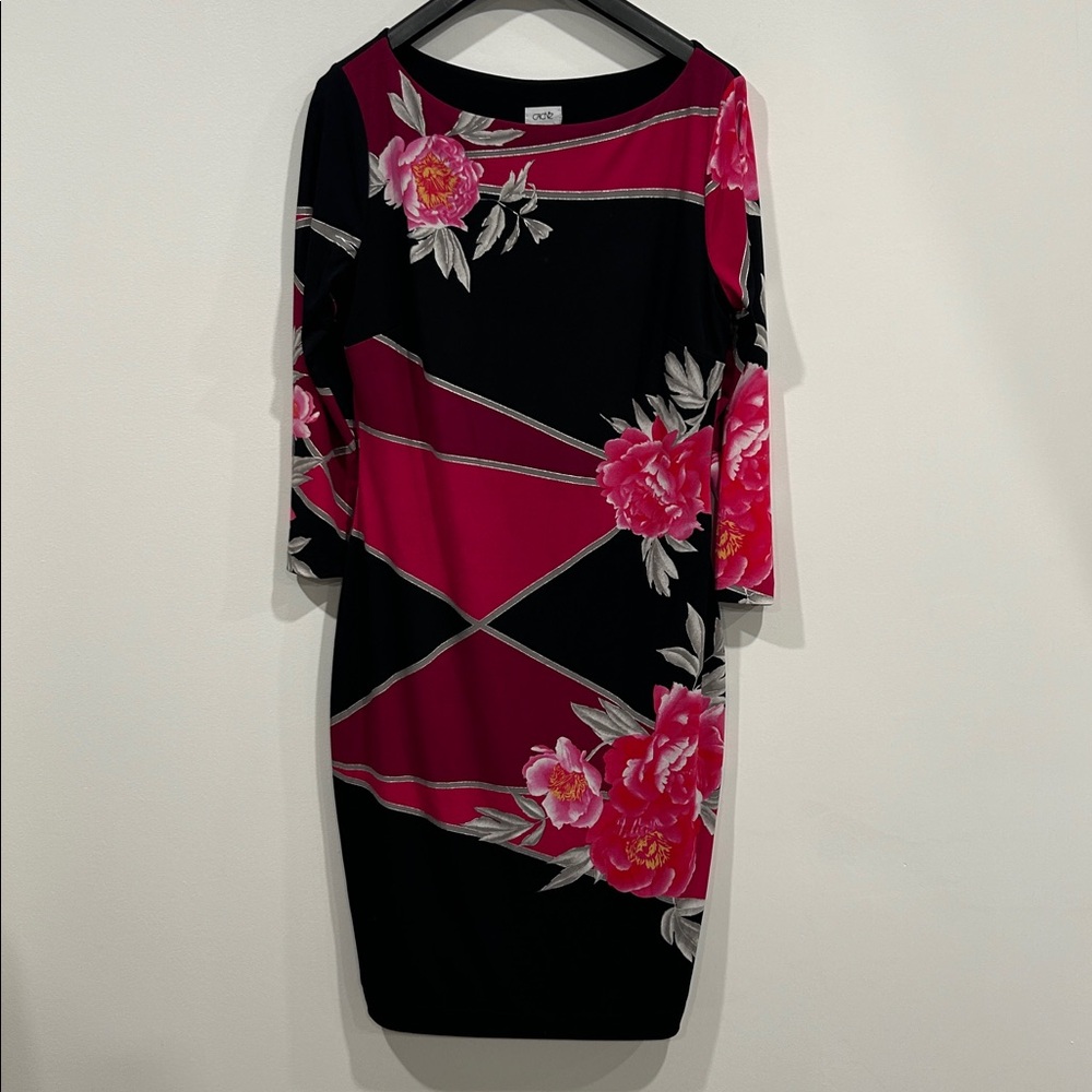 Cache Black and Pink Dress